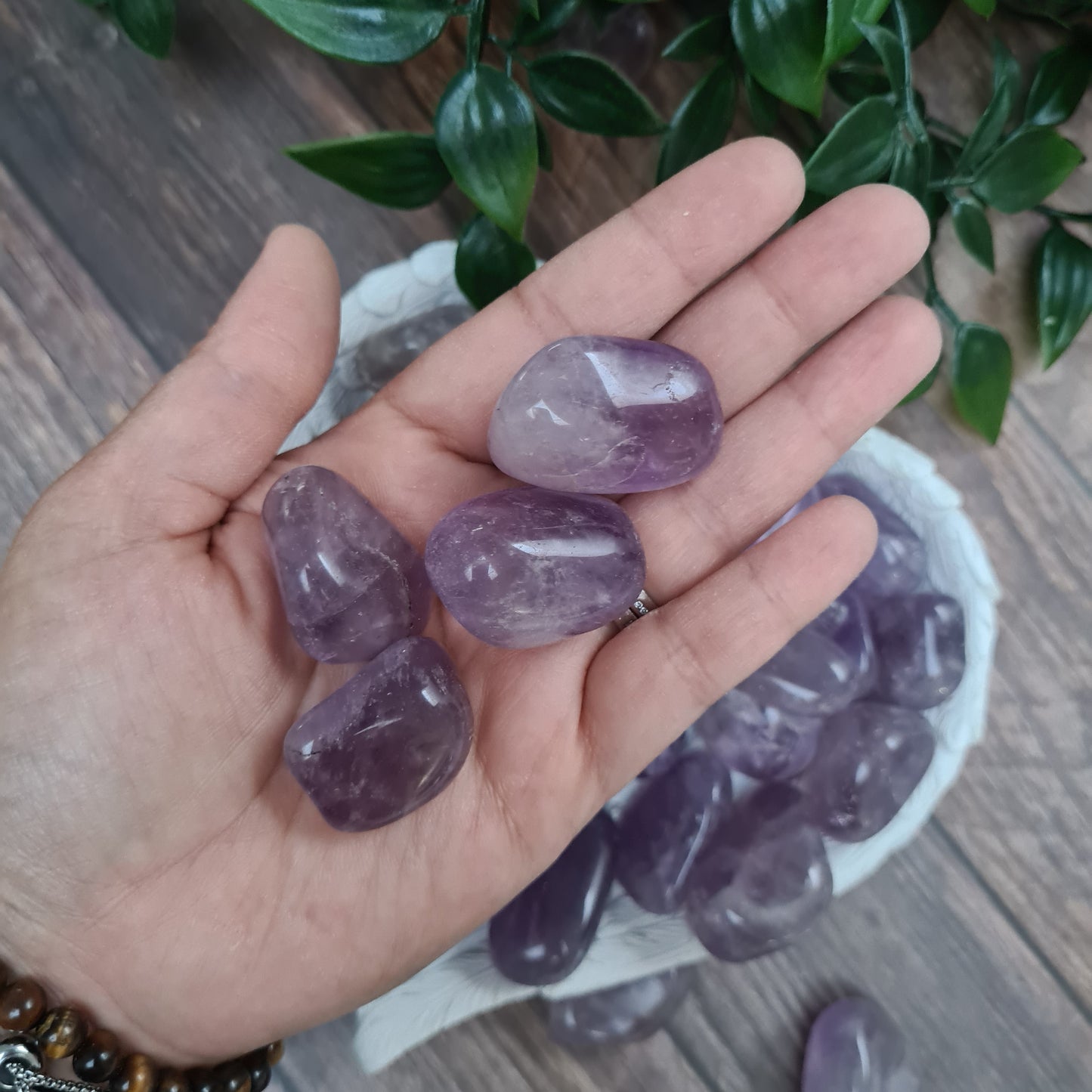 Amethyst tumble stone