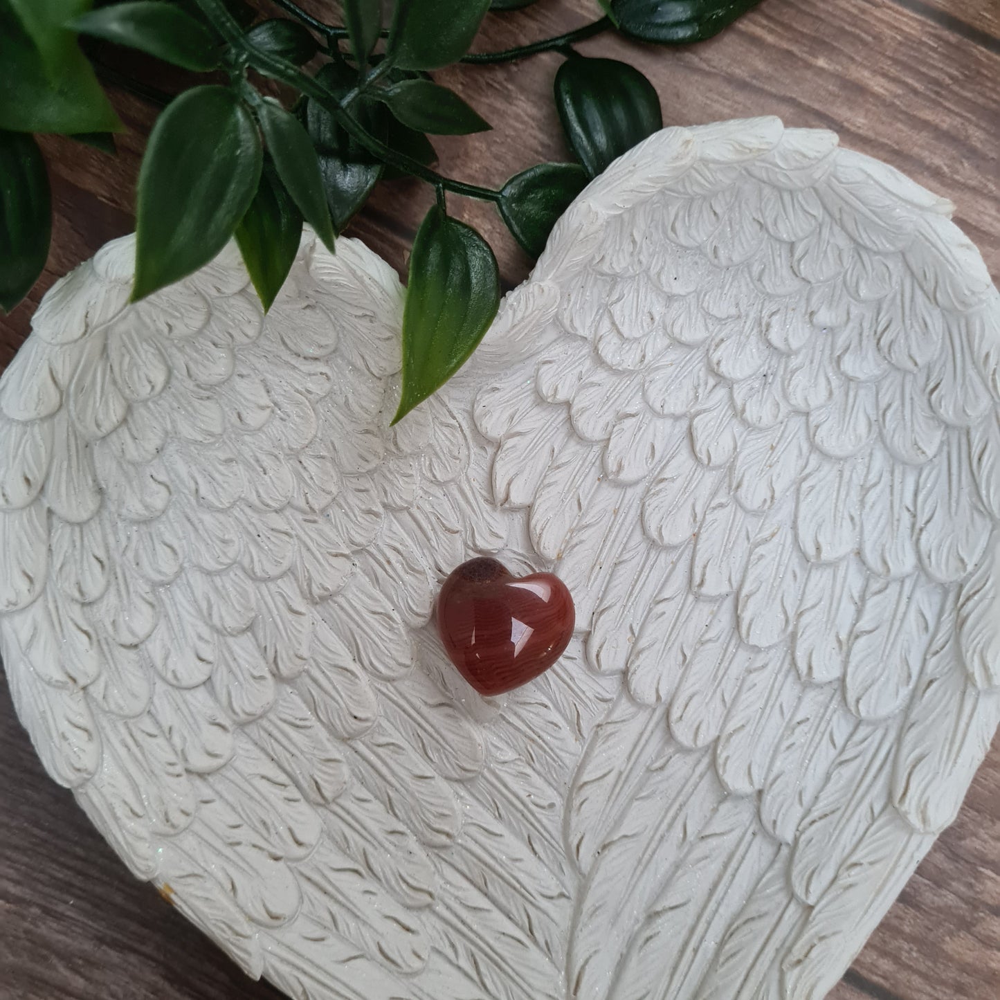 Carnelian Mini Puffy Heart