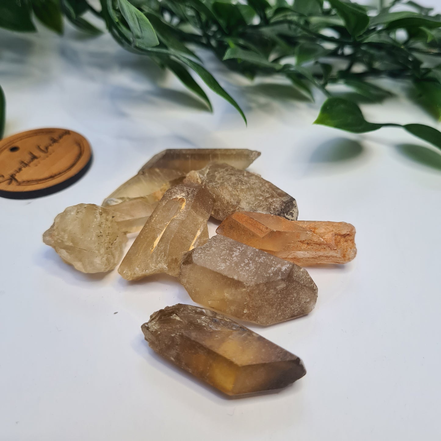 Citrine Natural Rough Crystal Points