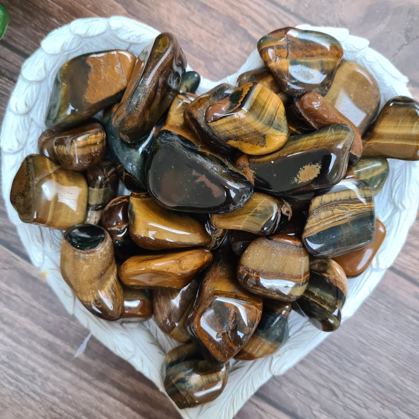 Tigers Eye Tumble Stone - Strength - Willpower - Courage