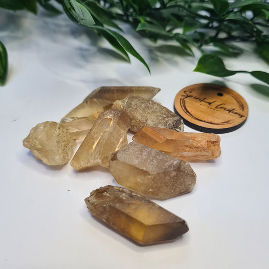 Citrine Natural Rough Crystal Points