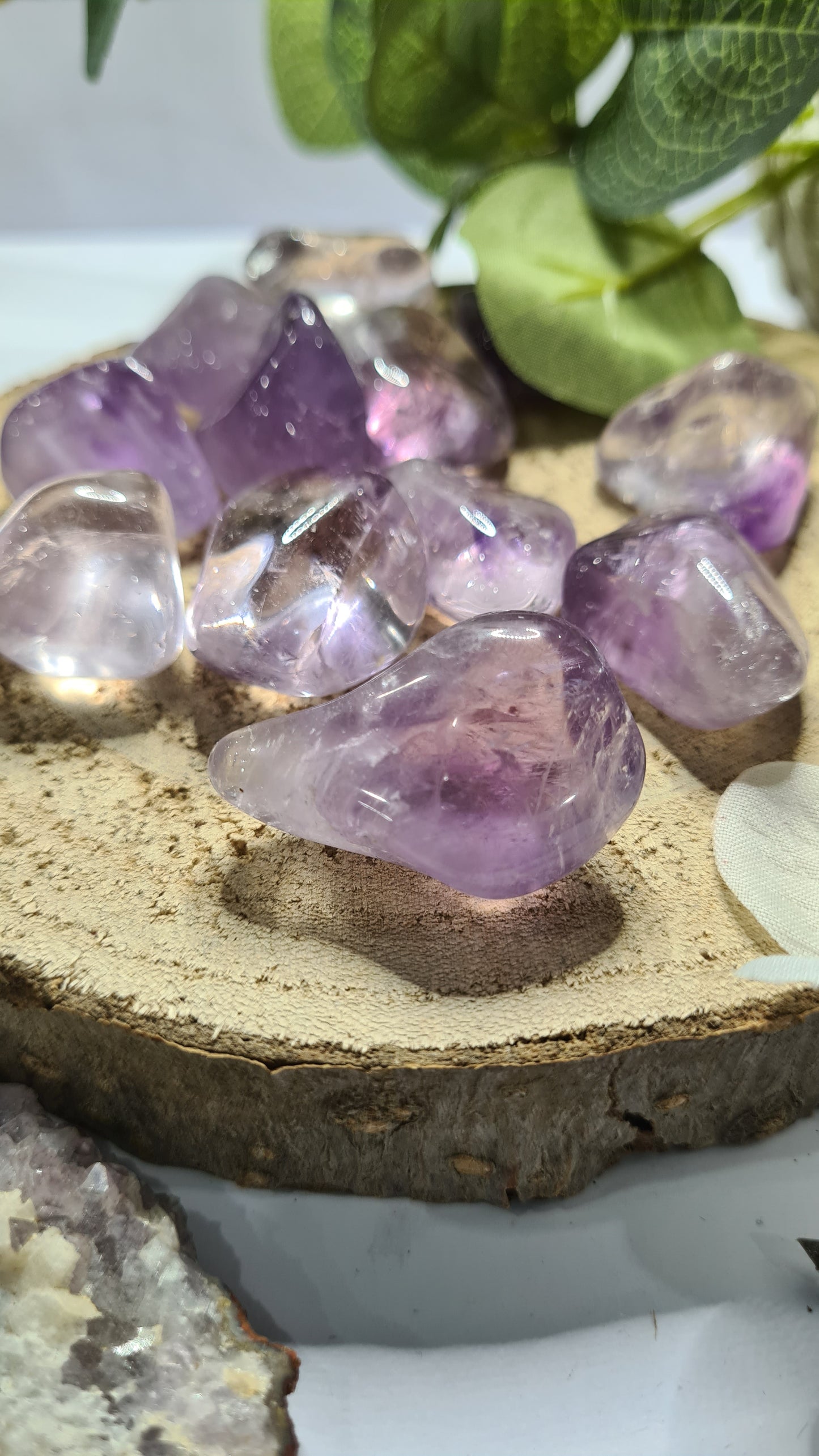 Amethyst tumble stone