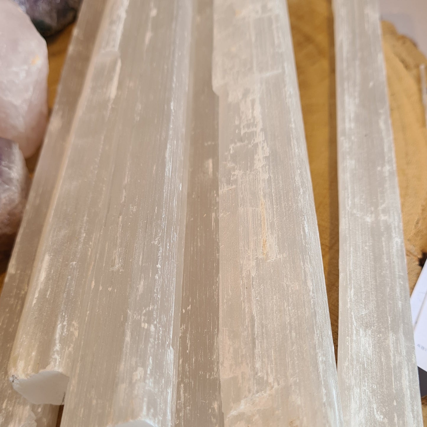 Selenite Rough Crystal Bar